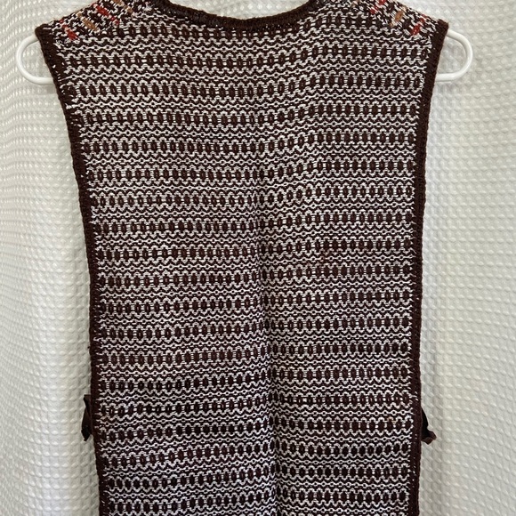 Thrifted Vintage Poncho Vest - Picture 4 of 4
